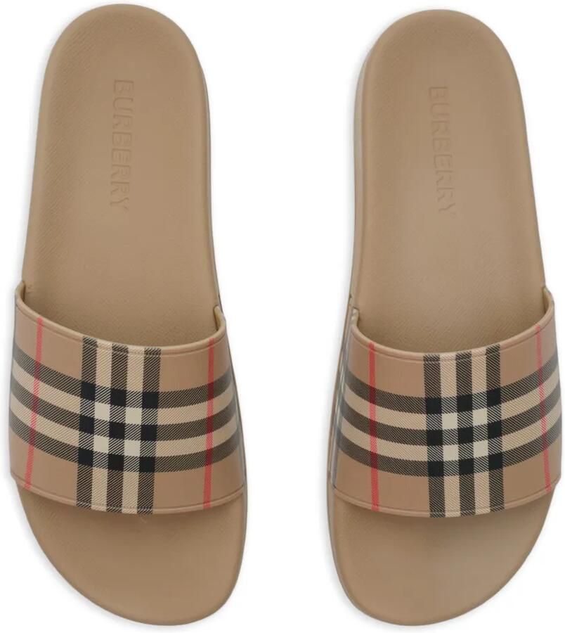 Burberry Check slippers Beige - Foto 2