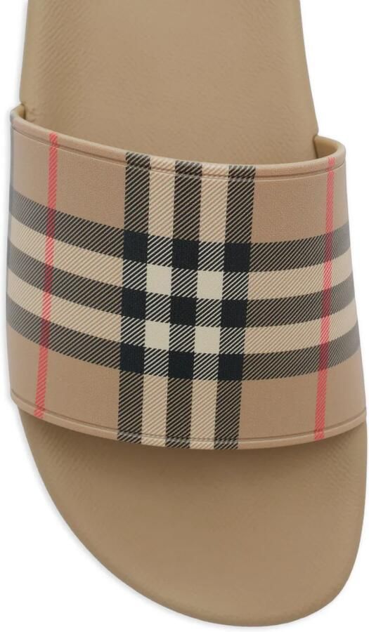 Burberry Check slippers Beige - Foto 3