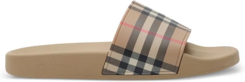 Burberry Check slippers Beige