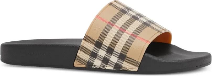 Burberry Check slippers Beige