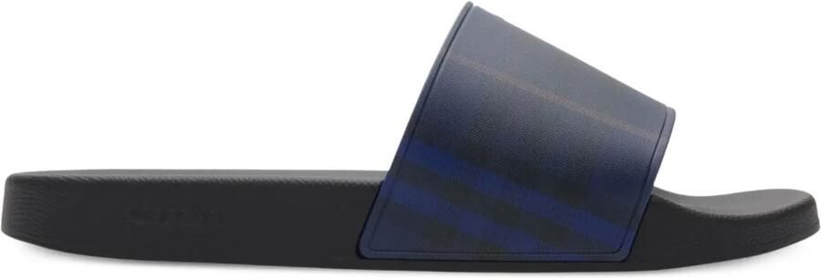 Burberry Check slippers Blauw