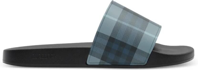 Burberry Check slippers Blauw