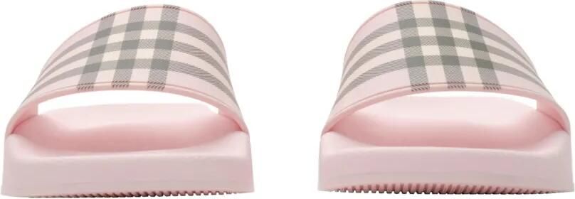Burberry Check slippers Roze - Foto 5