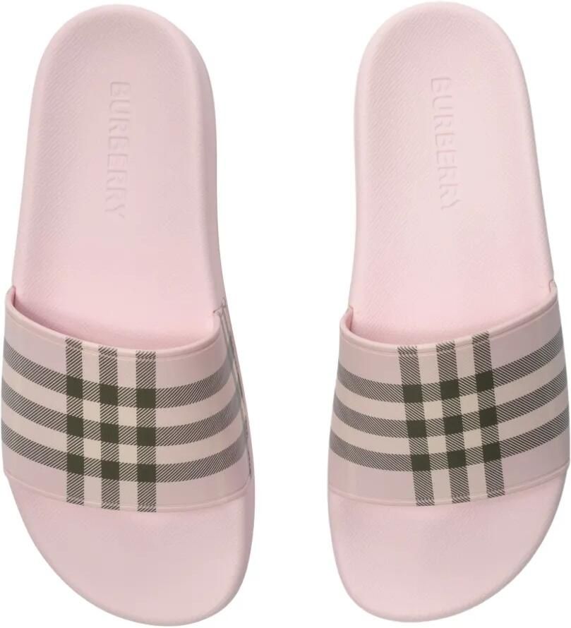 Burberry Check slippers Roze - Foto 3