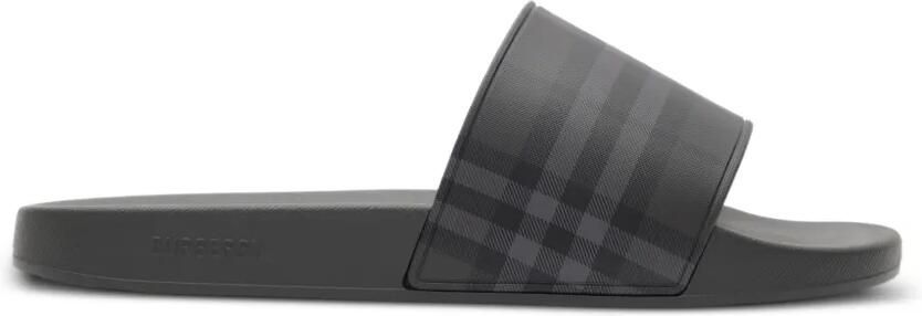 Burberry Geruite sandalen Zwart