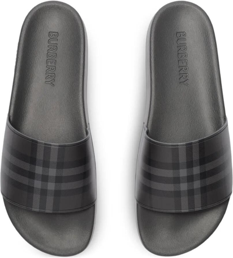 Burberry Geruite sandalen Zwart - Foto 2