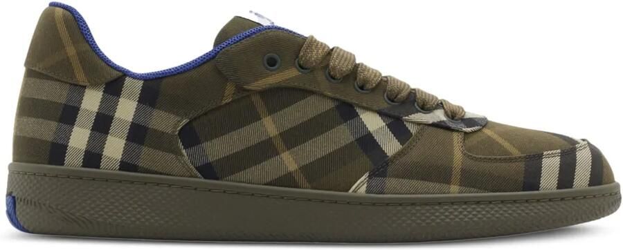 Burberry Check Terrace sneakers Groen