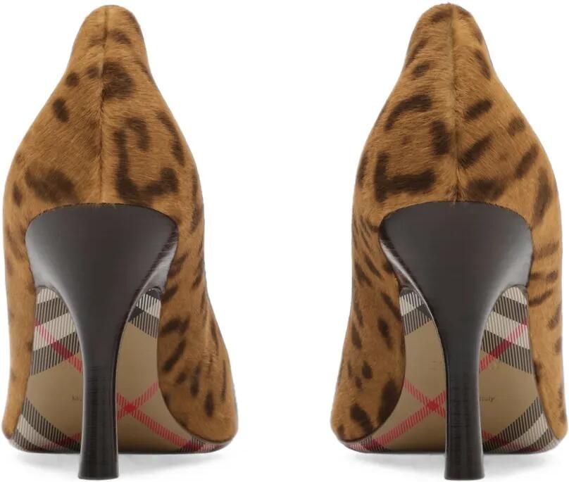 Burberry Dame high-top pumps met luipaardprint Bruin - Foto 4