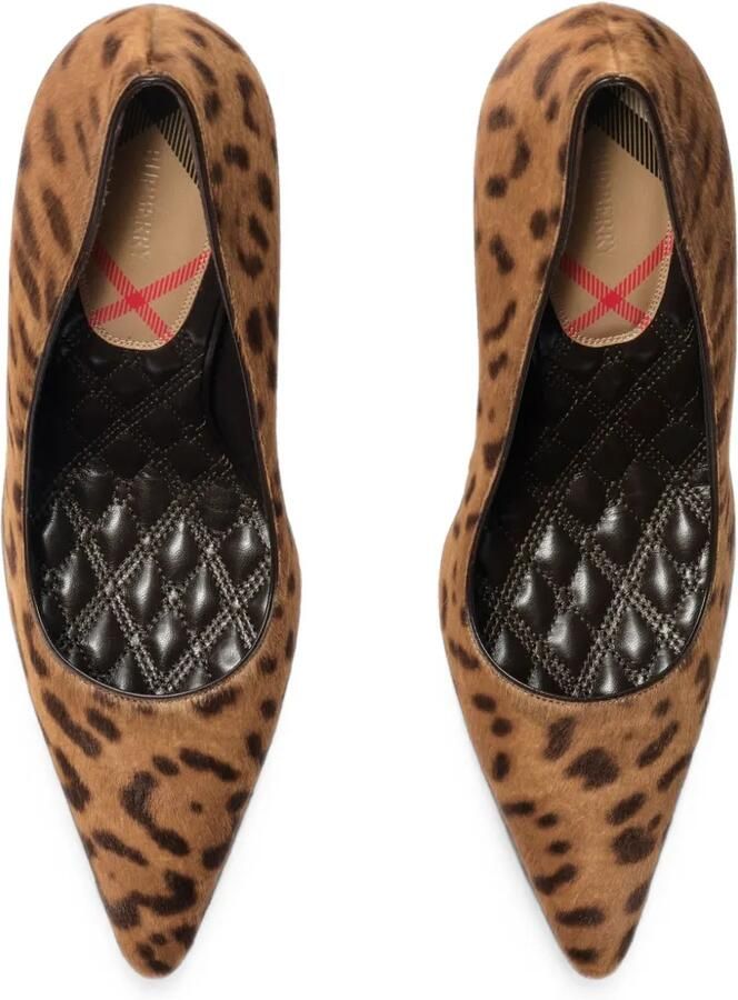 Burberry Dame high-top pumps met luipaardprint Bruin - Foto 3