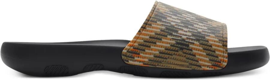 Burberry Dive Check slippers Beige