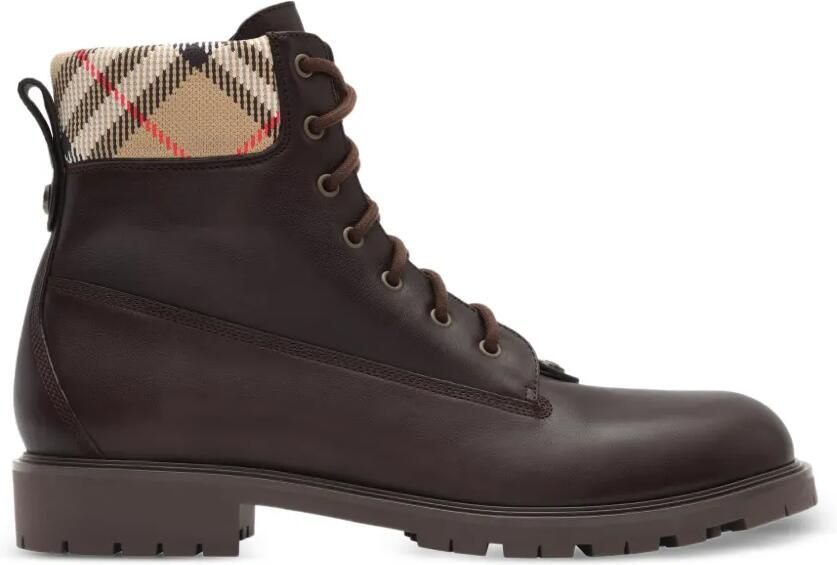 Burberry Durham leren laarzen Bruin