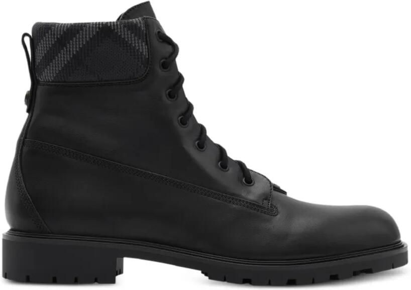 Burberry Durham leren laarzen Zwart