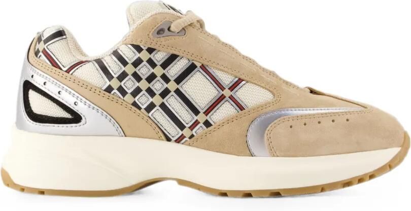 Burberry Eclipse L geruite sneakers Beige