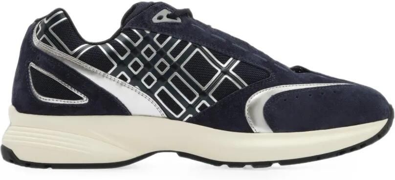 Burberry Eclipse suède nylon sneakers Blauw