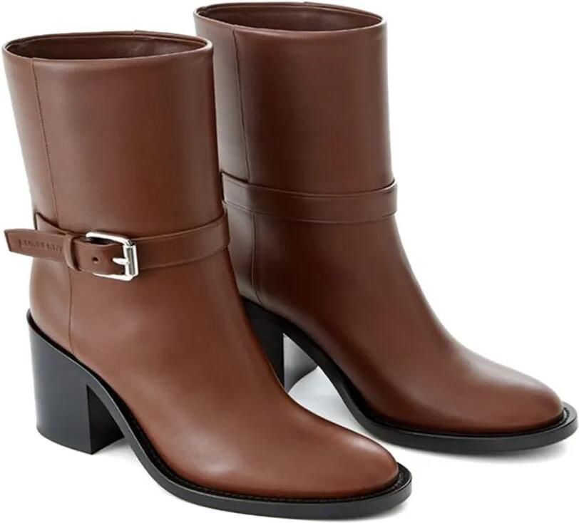 Burberry Enkellaarzen met gesp Bruin - Foto 5