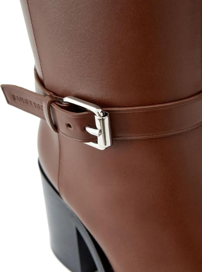 Burberry Enkellaarzen met gesp Bruin - Foto 4