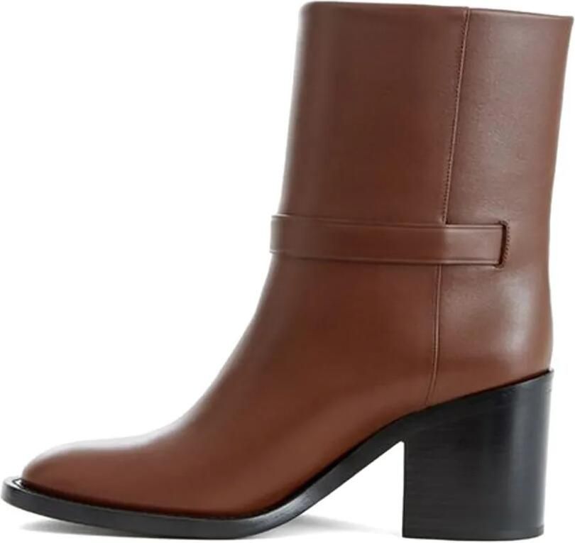 Burberry Enkellaarzen met gesp Bruin - Foto 3