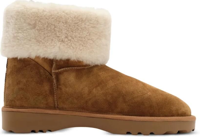 Burberry Flint geruite lammy laarzen Bruin