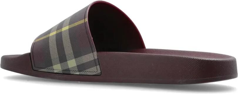 Burberry Furley geruite sandalen Rood - Foto 5