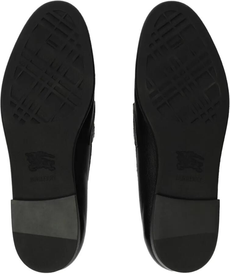 Burberry Geruite en leren Opal loafers Zwart - Foto 2