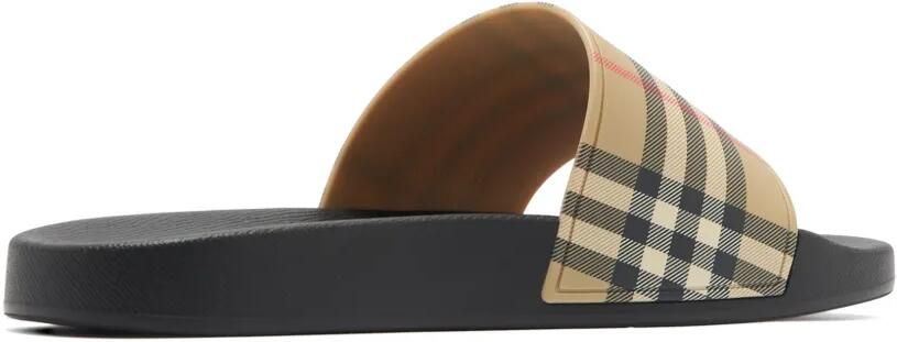 Burberry Geruite slippers Beige