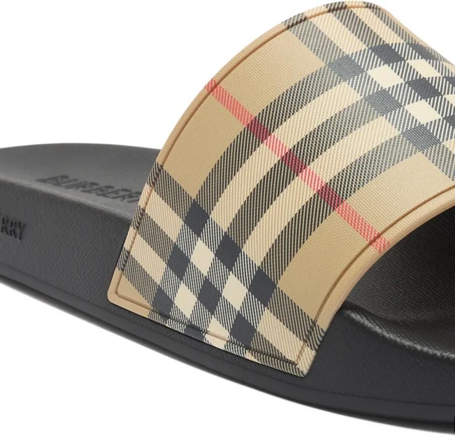 Burberry Geruite slippers Beige - Foto 2