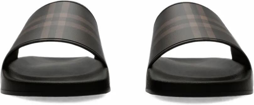 Burberry Geruite slippers Bruin - Foto 5