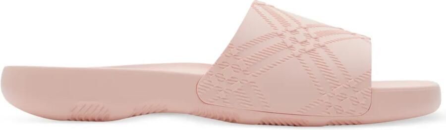 Burberry Geruite slippers Roze