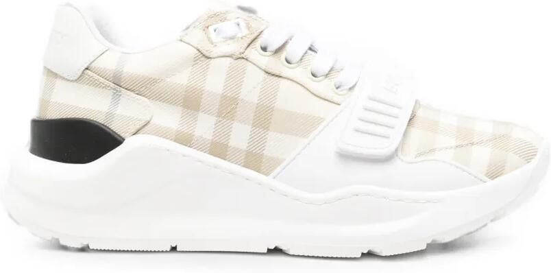 Burberry Geruite sneakers Beige