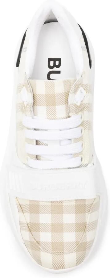 Burberry Geruite sneakers Beige - Foto 4