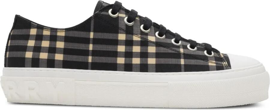 Burberry Geruite sneakers Zwart