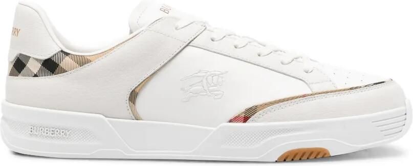 Burberry Harrow leren en nylon sneakers Wit
