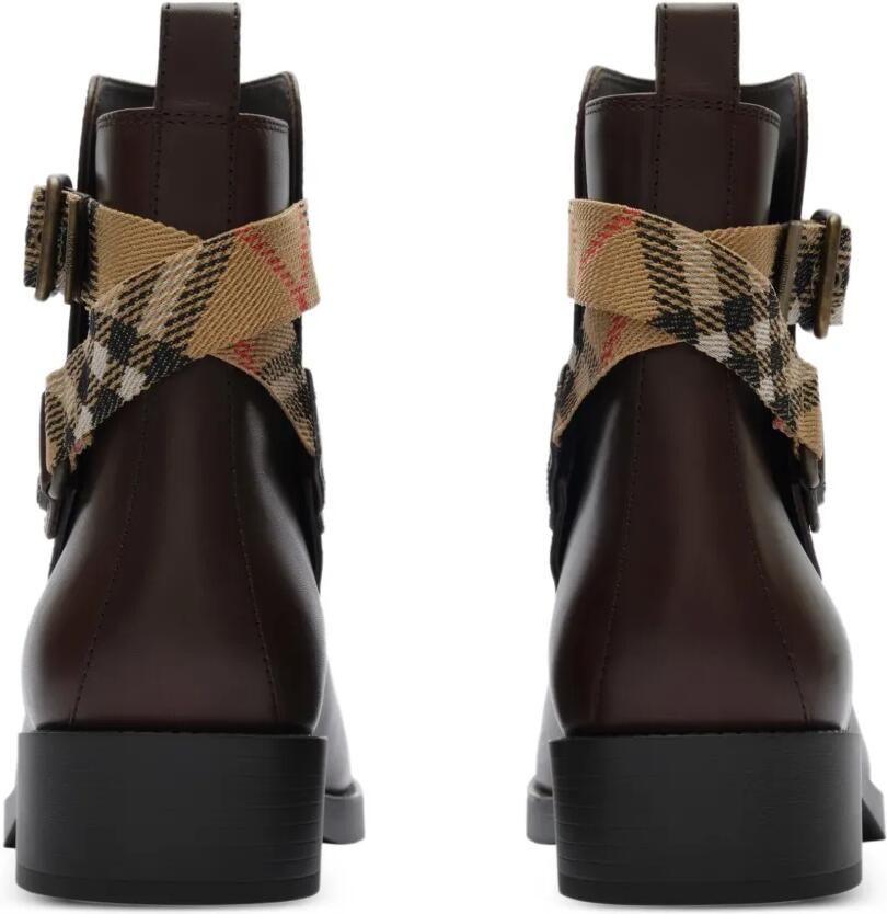 Burberry Huntley leren laarzen Bruin - Foto 3