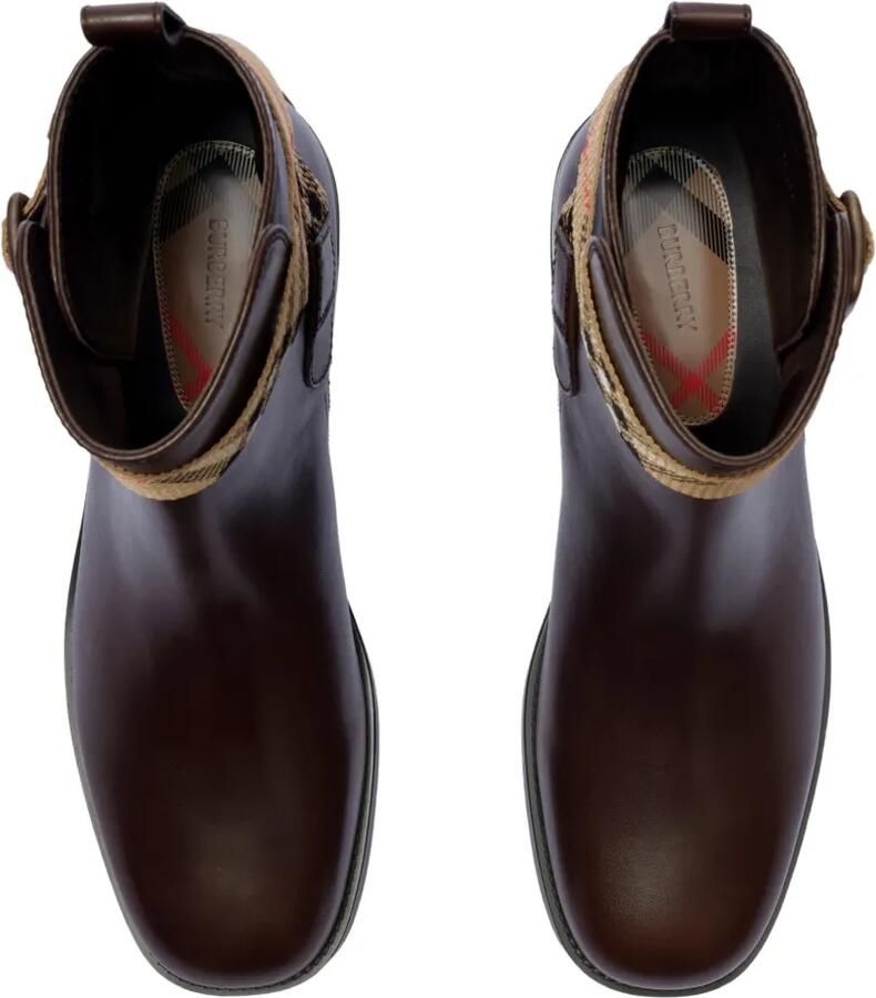 Burberry Huntley leren laarzen Bruin - Foto 2