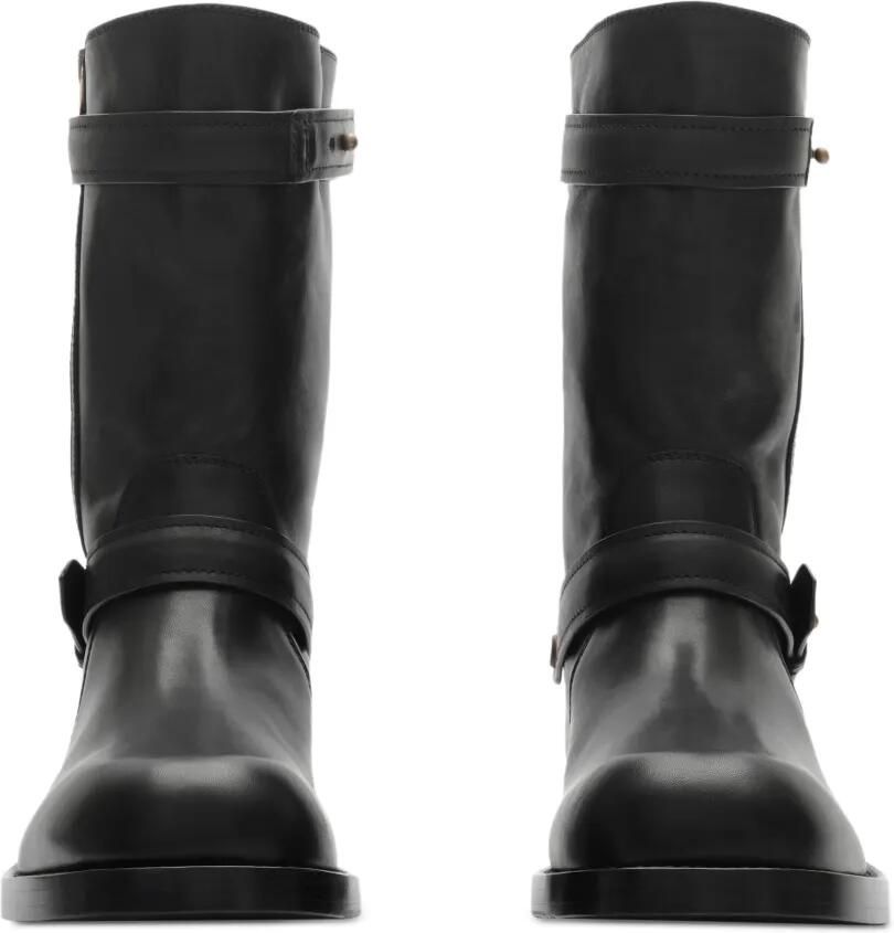 Burberry Kent leren laarzen Zwart - Foto 3