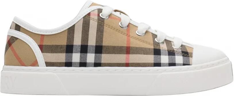Burberry Kids Geruite sneakers Beige