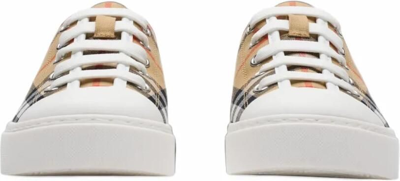Burberry Kids Geruite sneakers Beige - Foto 5