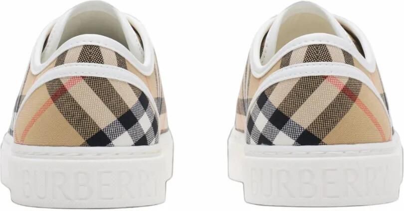 Burberry Kids Geruite sneakers Beige - Foto 4