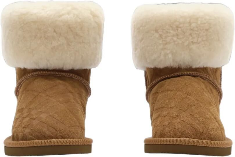 Burberry Kids Check Mini Flint shearling-lined boots Bruin - Foto 5
