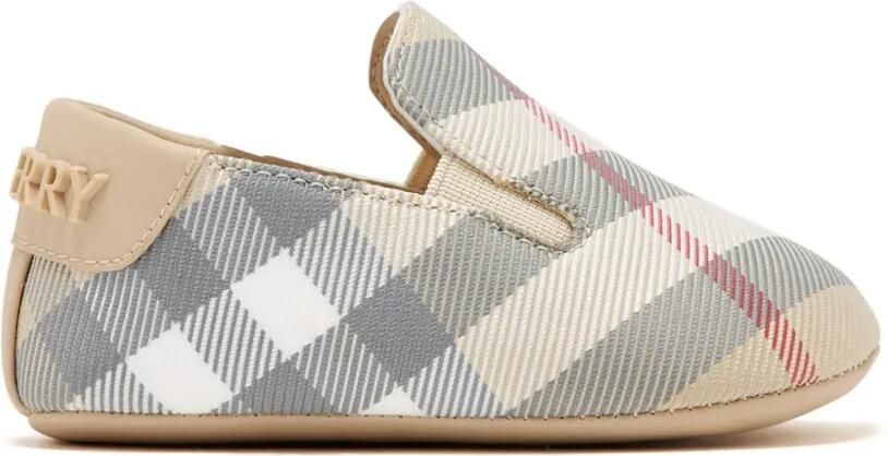 Burberry Kids Geruite babyschoentjes Beige - Foto 4