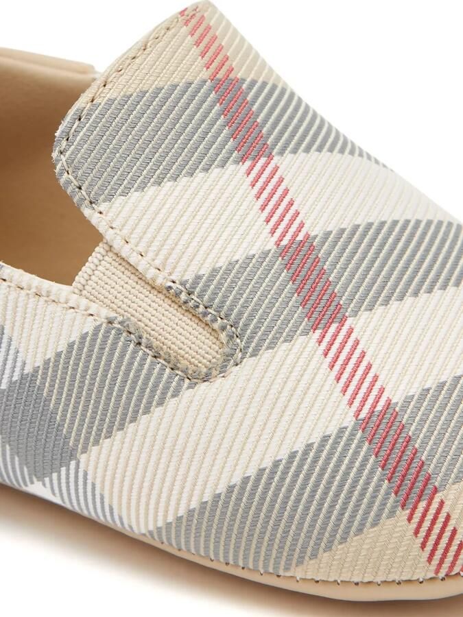 Burberry Kids Geruite babyschoentjes Beige - Foto 2