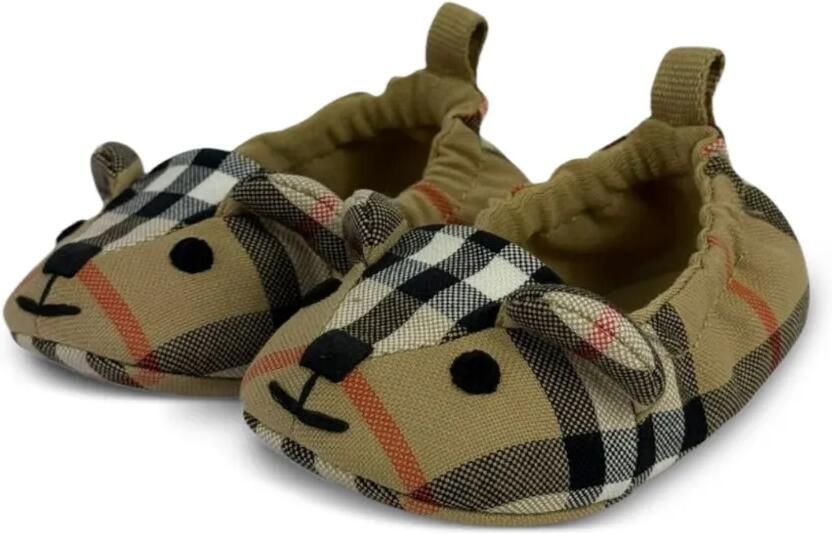 Burberry Kids Geruite babyschoentjes Beige - Foto 2