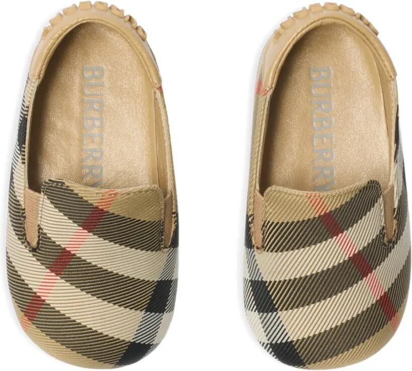 Burberry Kids Geruite babyschoentjes Beige - Foto 2