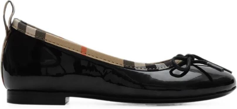 Burberry Kids Geruite ballerina's Zwart - Foto 4
