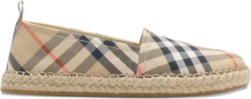 Burberry Kids Geruite espadrilles Beige