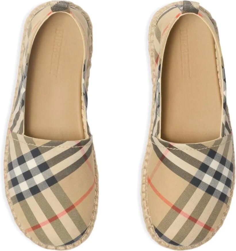Burberry Kids Geruite espadrilles Beige - Foto 4