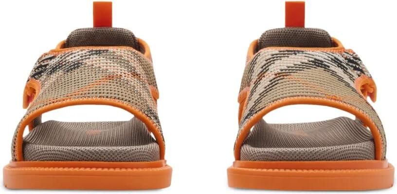 Burberry Kids Geruite gebreide sandalen Beige - Foto 5