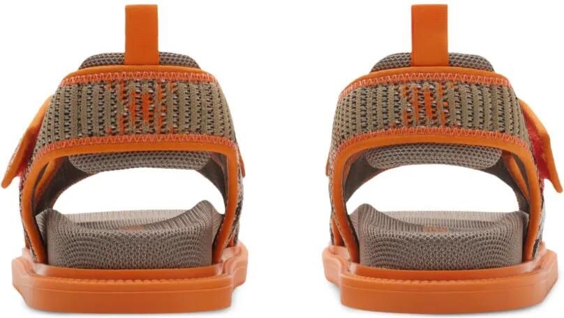 Burberry Kids Geruite gebreide sandalen Beige - Foto 4
