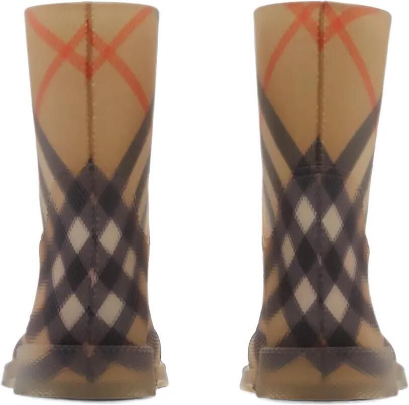 Burberry Kids Geruite laarzen Beige - Foto 2