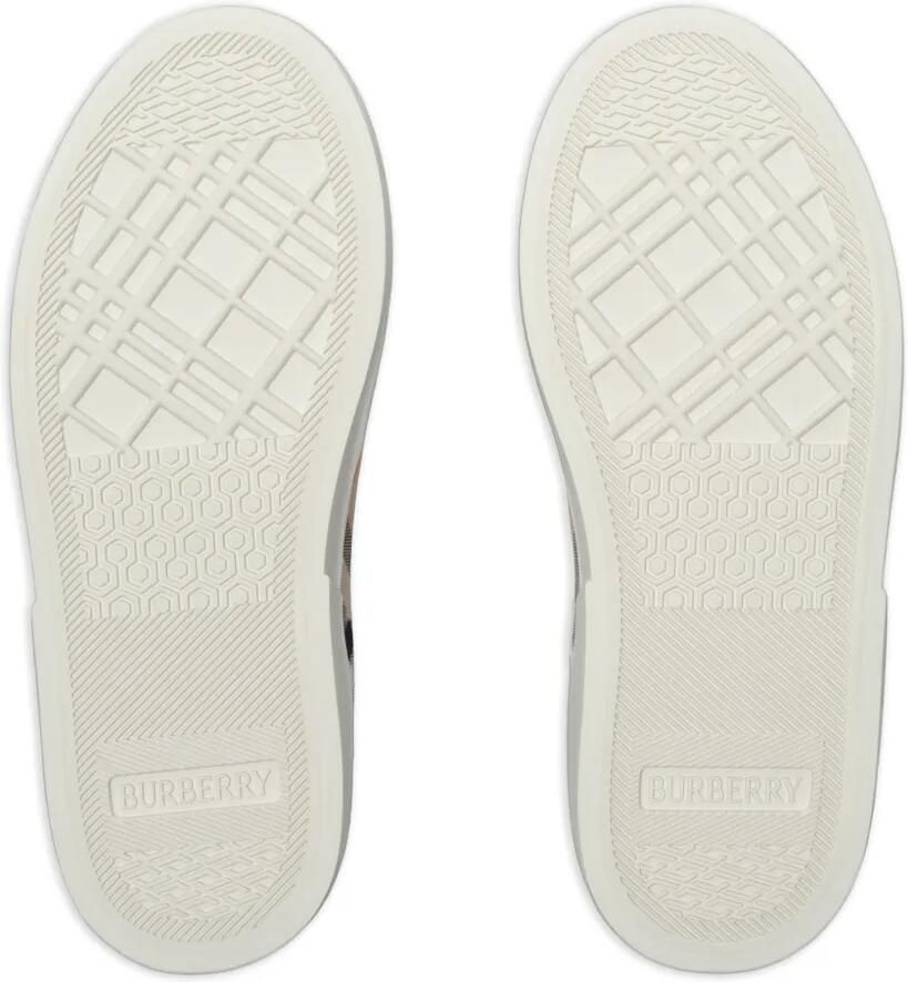 Burberry Kids Geruite leren sneakers Beige - Foto 2